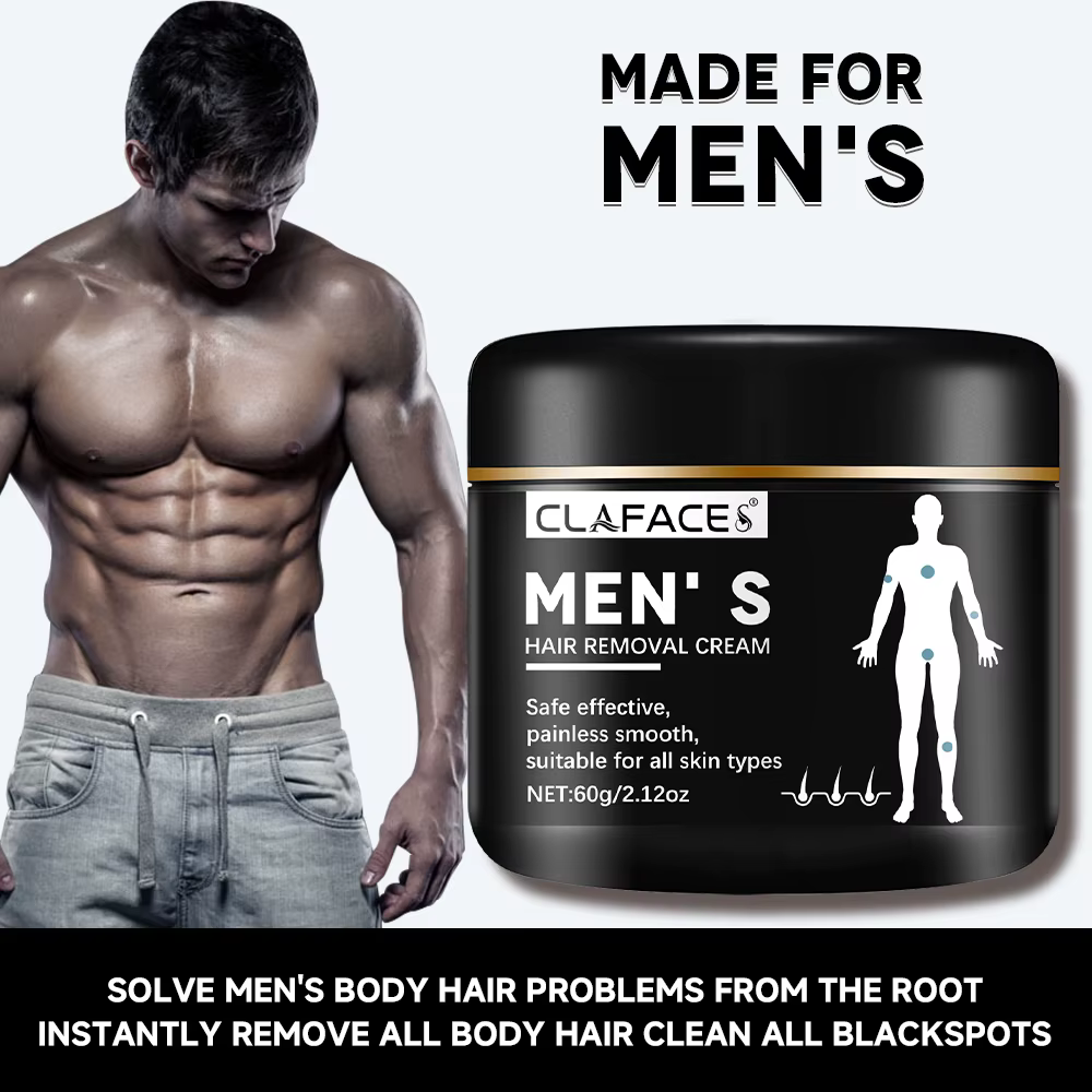 Crème dépilatoire indolore pour hommes