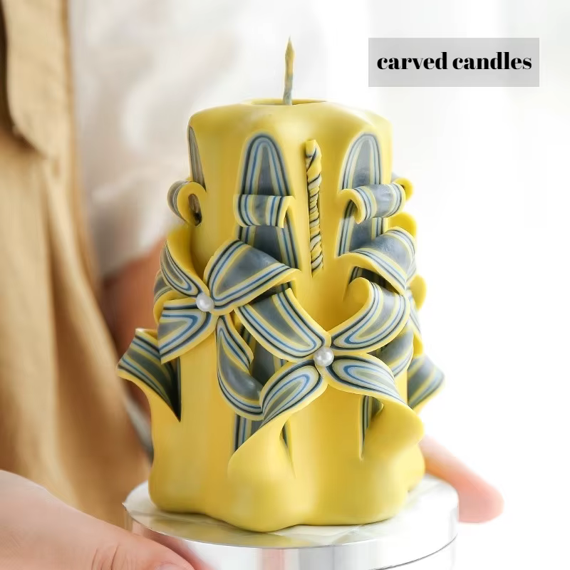 Bougie parfumée DIY 500g, matière première n° 53 cire façonnante faite à la main fruits/cire d'abeille fleur graver papier Art bougie faire Materia