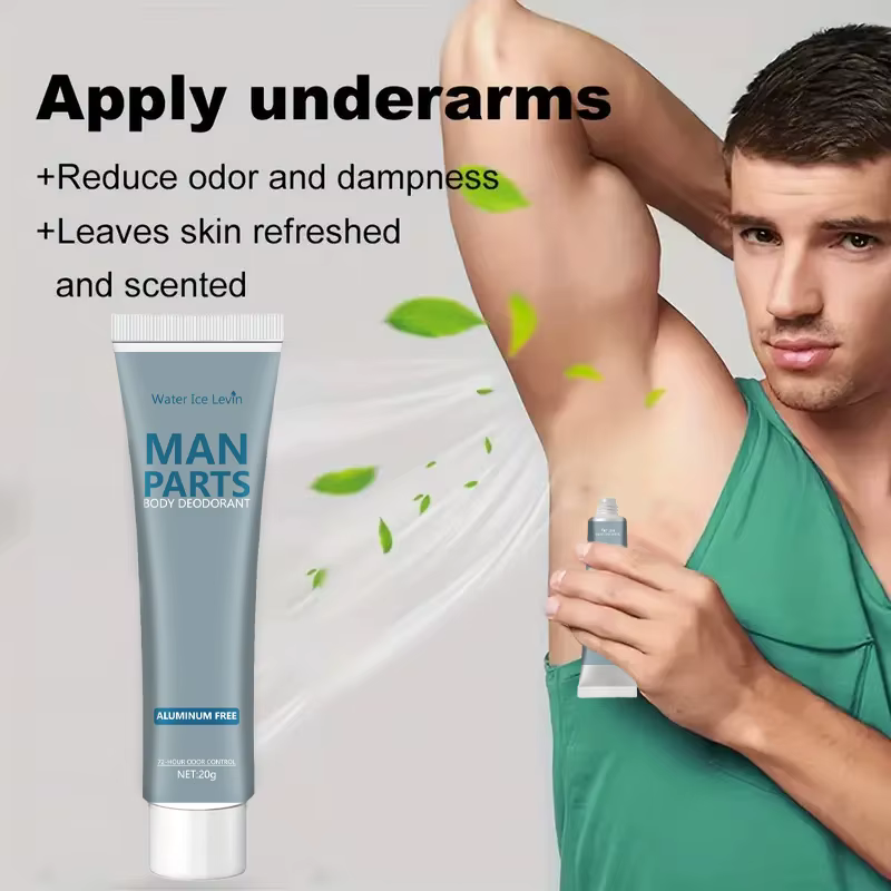 Crème parfumée privée pour hommes pour parties intimes et déodorant nettoyant pour les aisselles