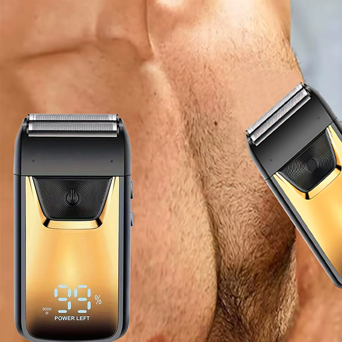 Homme barbe rasoir tondeuse électrique flottant