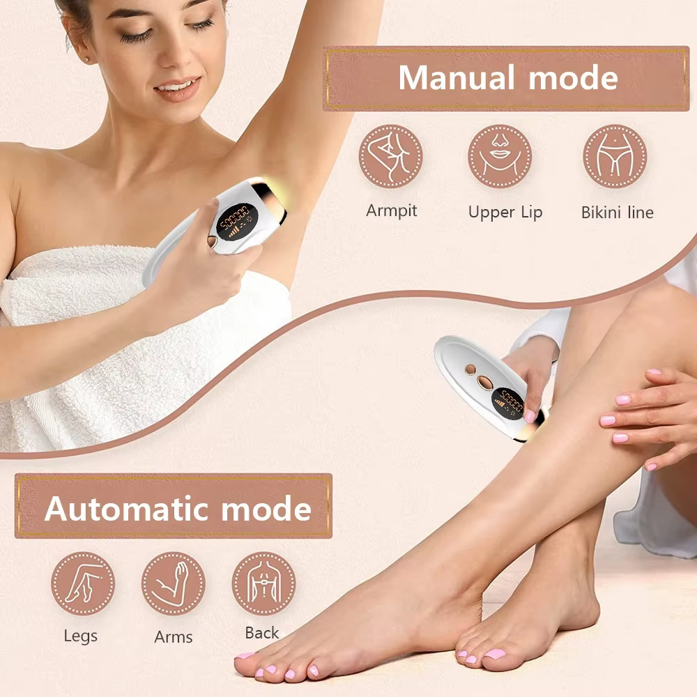 HOMEFISH Laser épilateur IPL épilation pour femmes corps Bikini visage 990000 flashs Permanent indolore IPL