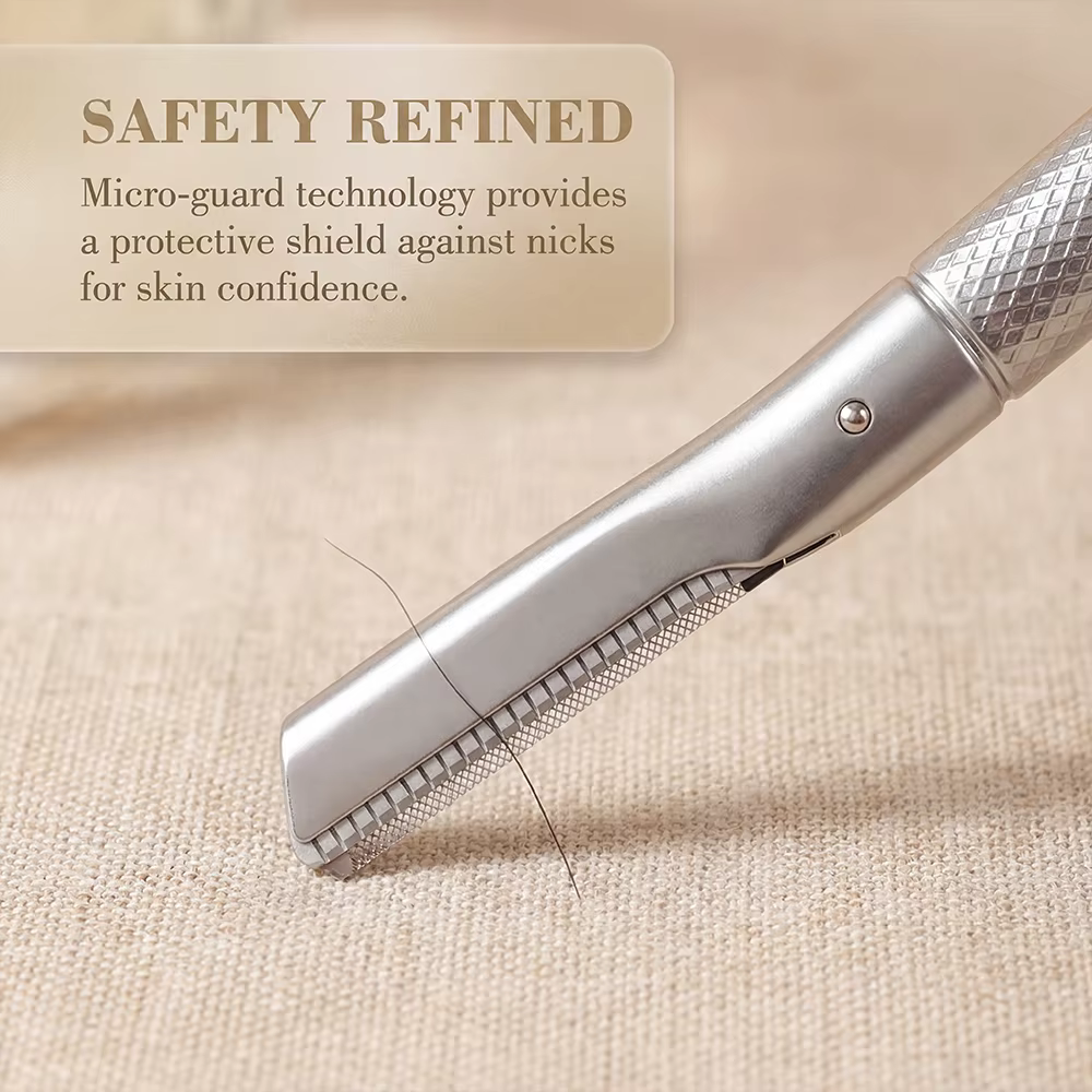 Rasoir à sourcils en alliage de zinc de qualité supérieure