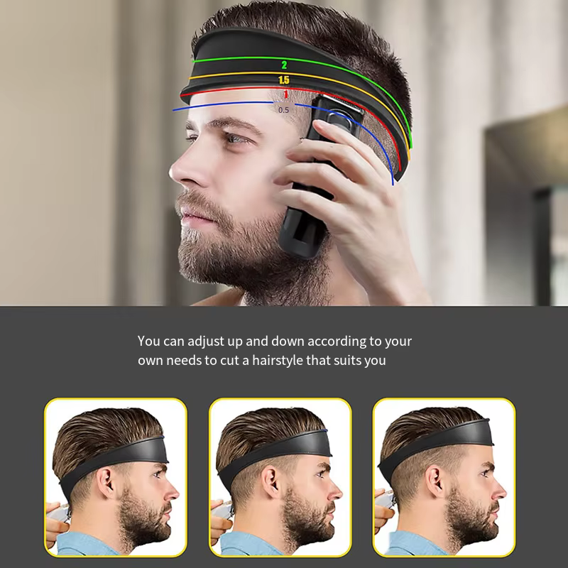 Modèle de rasage de coupe de cheveux en Silicone