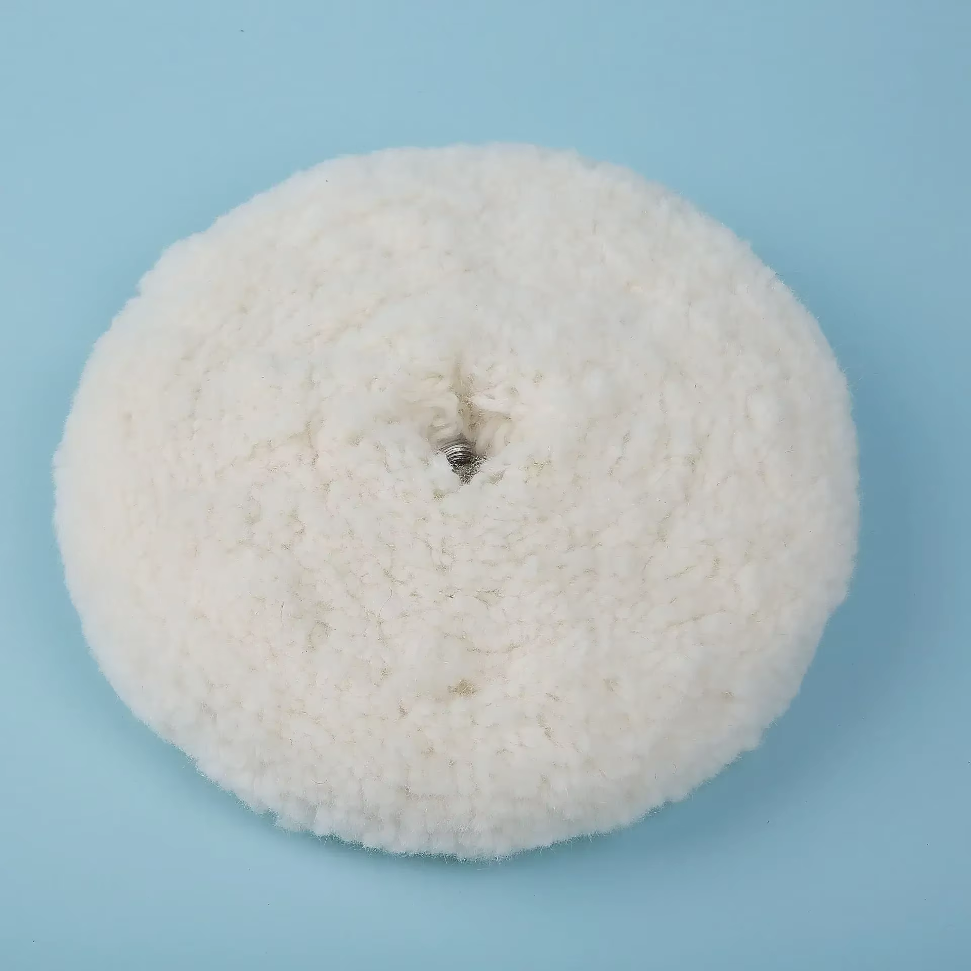 Boule de laine authentique 05705/ 05705, 1 pièce, roue en laine polie Double face, vis de verrouillage, cire à gratter, plateau en laine de cire grossière, nouveau