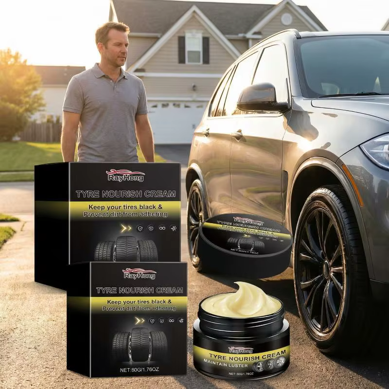 Cire pour pneus de voiture pour la rechapage, formule durable et longue durée, protection anti-âge des roues, crème éclaircissante pour le lavage et le detailing automobile
