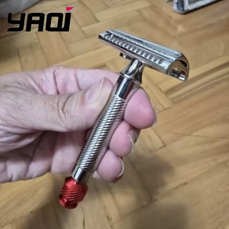 YAQI – rasoir de sécurité incliné 37 en acier inoxydable pour hommes