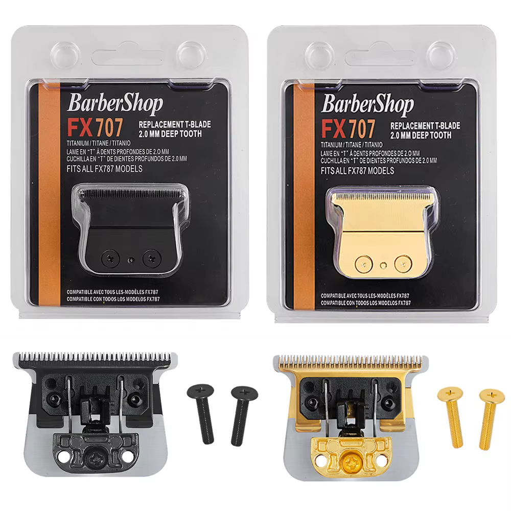 Barbershop-Ensemble de lames de rechange pour tondeuse à cheveux professionnelle