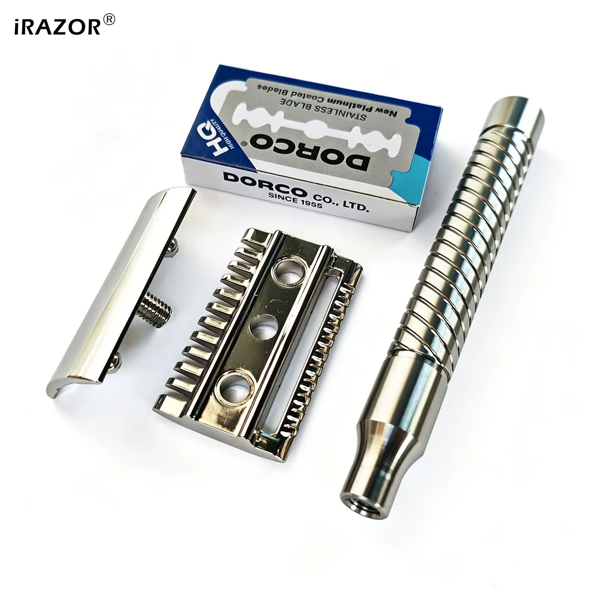 IRAZOR – Rasoir de sécurité en acier inoxydable 316