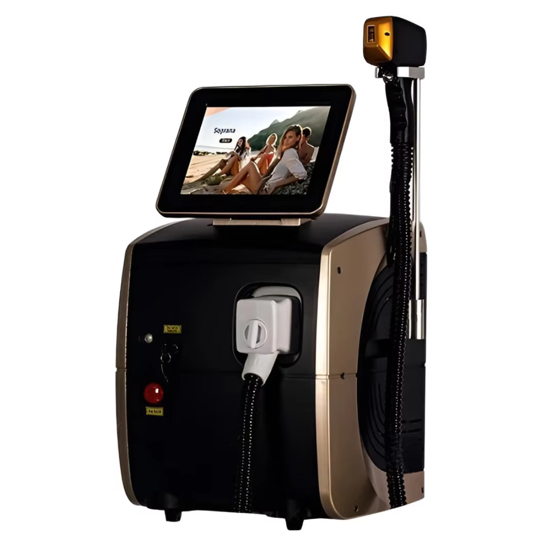 Machine d'épilation laser à diode professionnelle 4500W 755 808 1064nm Ice Titanium 4 longueurs d'onde