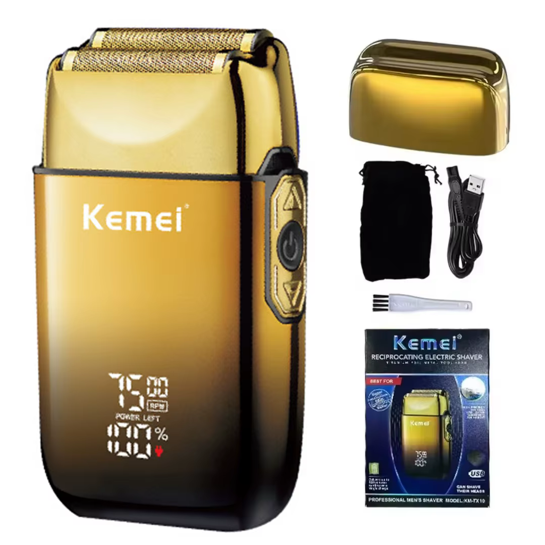 Rasoir électrique rechargeable Kemei TX10 pour hommes