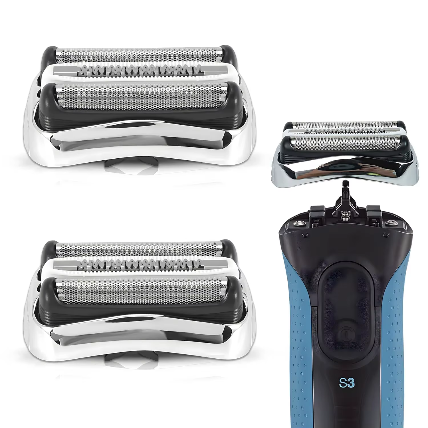 Têtes de rasoir de rechange pour tête de rechange Braun série 3