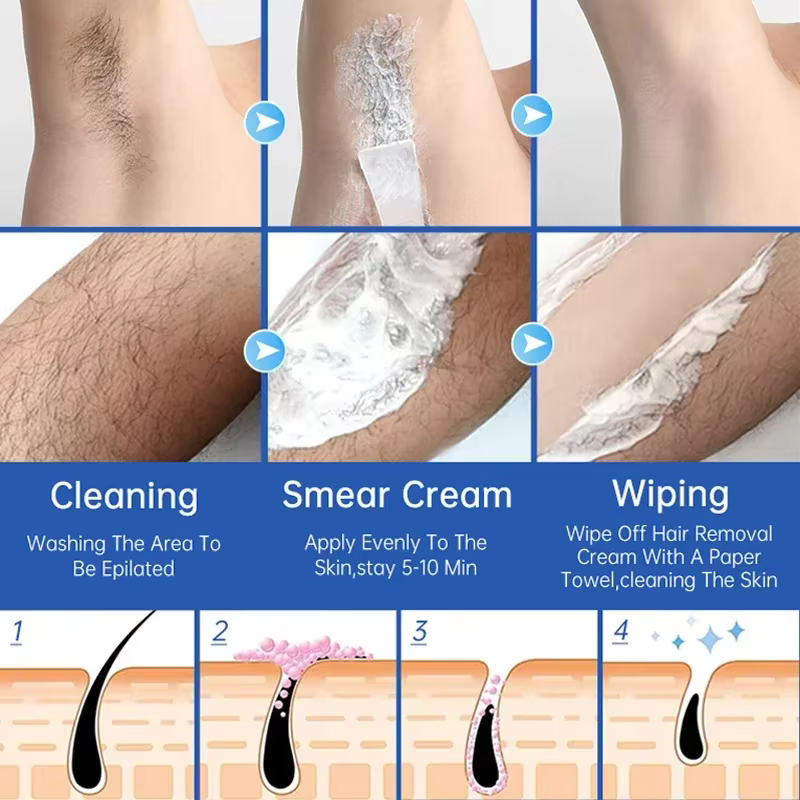 Crème dépilatoire douce à l'aloe vera Bioaoua