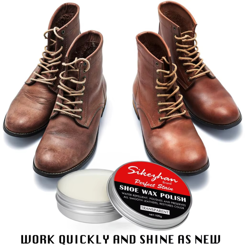 Crème de soin pour chaussures en cuir, transparente, incolore, inodore, vison, conditionnement, imperméable, protection contre la brillance, entretien des chaussures