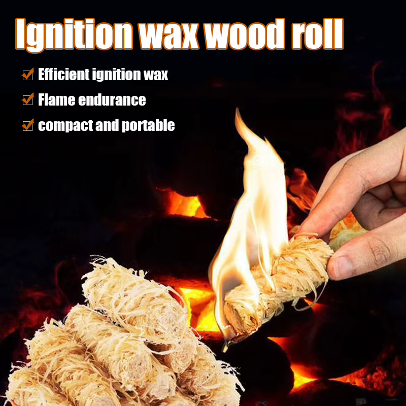 30/60/100/120 bâtonnets de cire naturelle pour allumer le feu, adaptés aux cheminées, barbecues, poêles, fours et pour l'allumage du charbon de bois