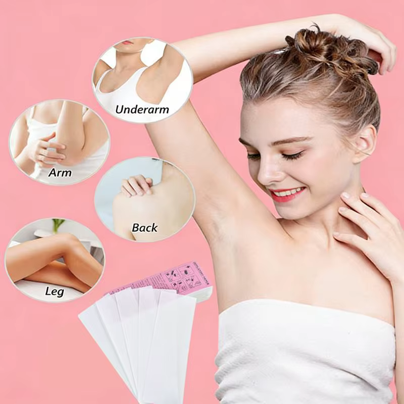 10/50/80/100 pièces de bandes de cire en tissu non-tissé professionnelles pour l'épilation