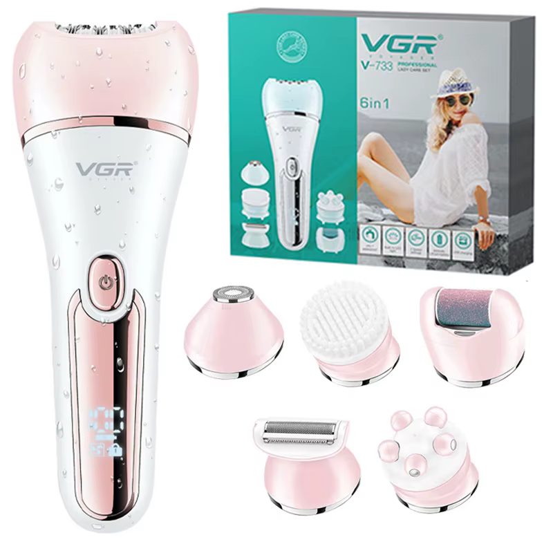 VGR électrique femmes épilateur femme rasoir jambe corps épilation lèvre menton dépilatoire dame Bikini tondeuse