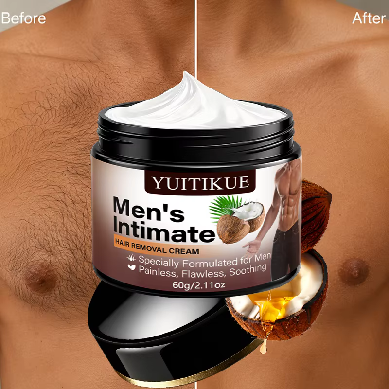 YUITIKUE Crème dépilatoire intime pour hommes 60g