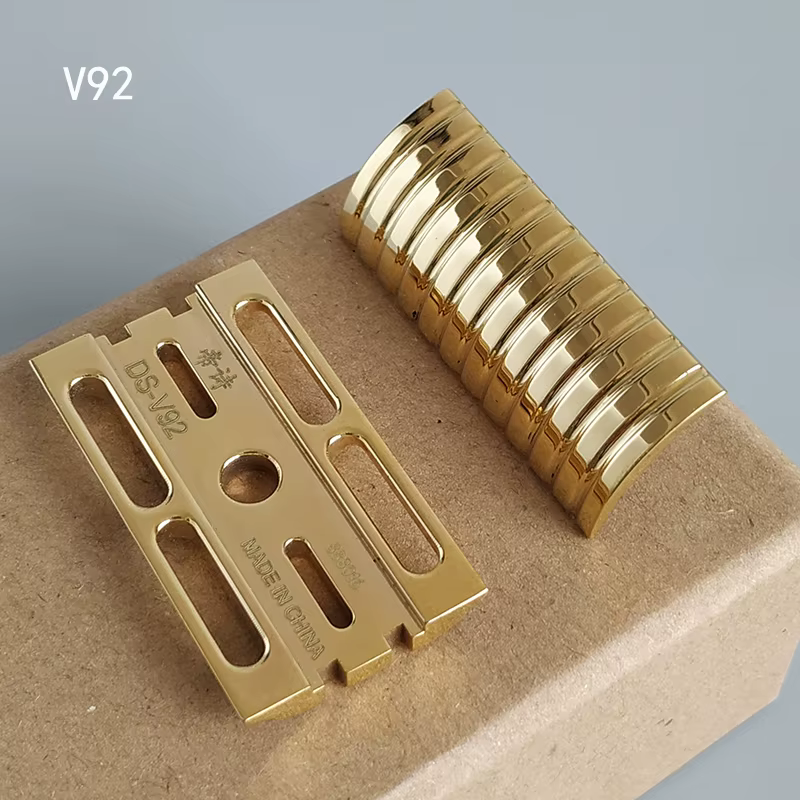 Rasoir de sécurité Dscosmetic CNC en laiton V92 V95 Double capuchon