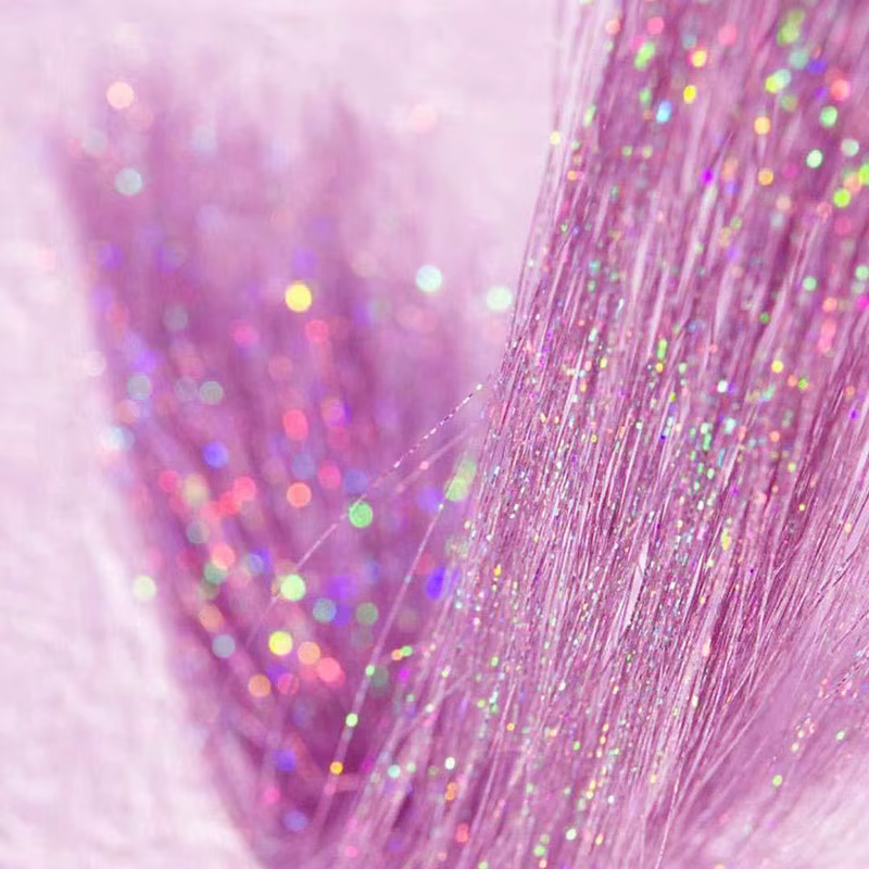 Kit de guirlandes de cheveux scintillantes et brillantes, arc-en-ciel pour femmes, Extension capillaire scintillante colorée, accessoires éblouissants pour tressage