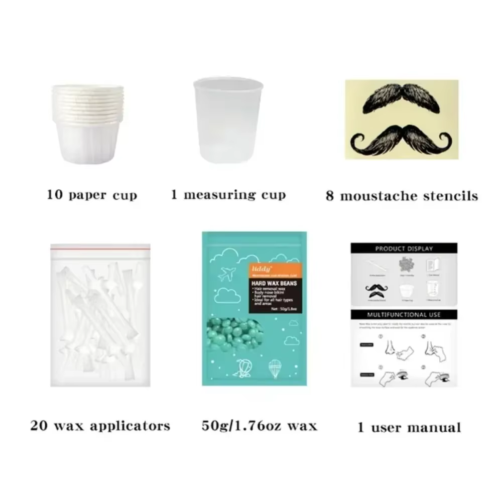 Kit de cire à épiler portable et indolore pour le nez