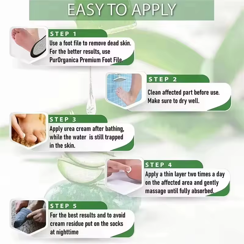 Crème anti-fissures pour les pieds à base de plantes