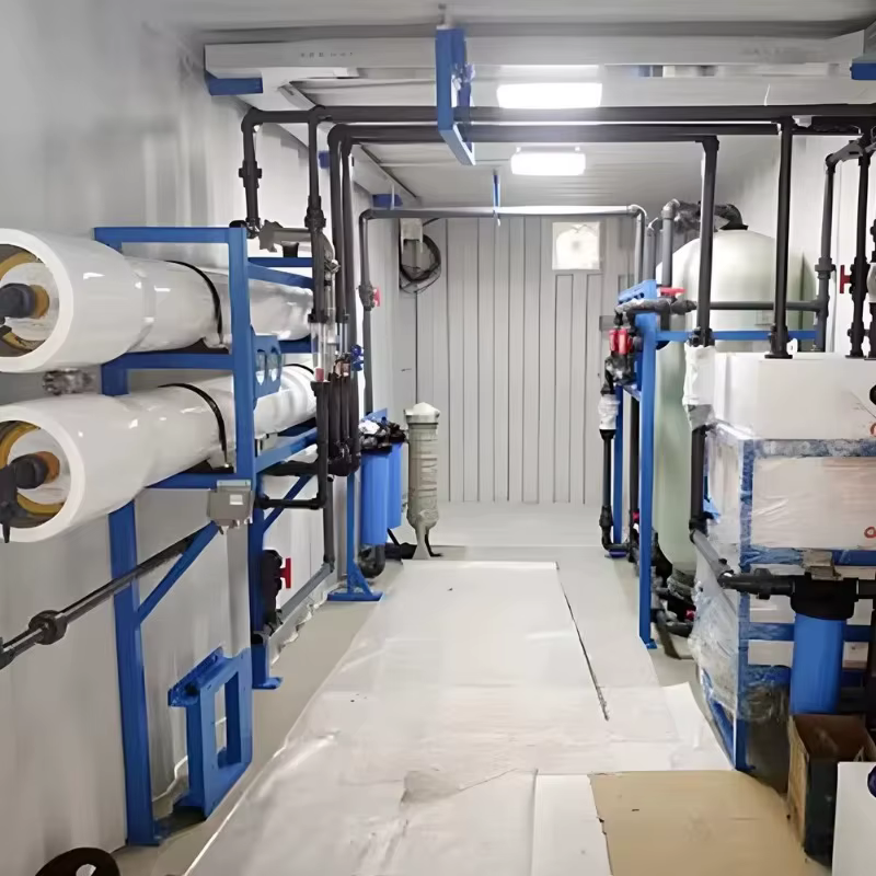 Système de traitement d'eau RO sur châssis sur mesure de grande taille, équipement de purification d'eau de qualité industrielle