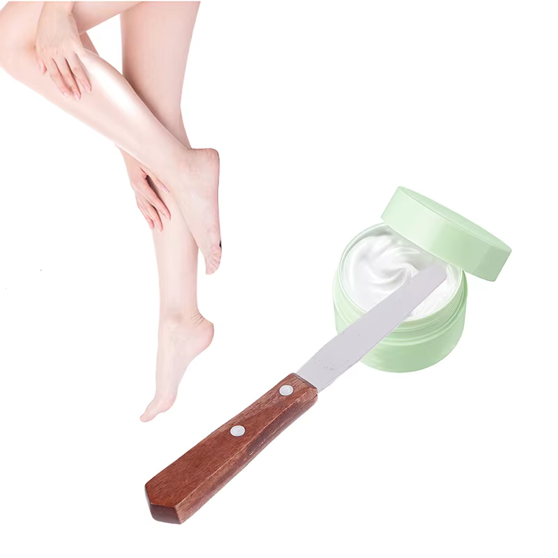 1 spatule à cire en acier inoxydable