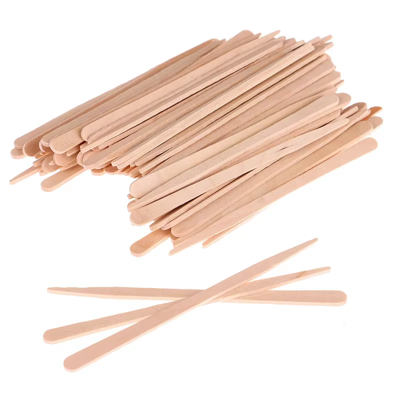 Bâtons d'épilation du corps en bois pour femme