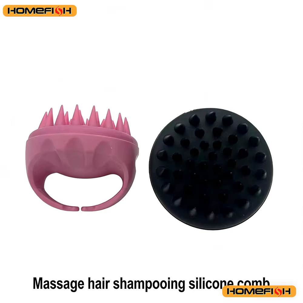 Brosse de massage pour shampoing nettoyant - Conception de la poignée, tête de brosse exfoliante, outil de soin pour le nettoyage des racines des cheveux