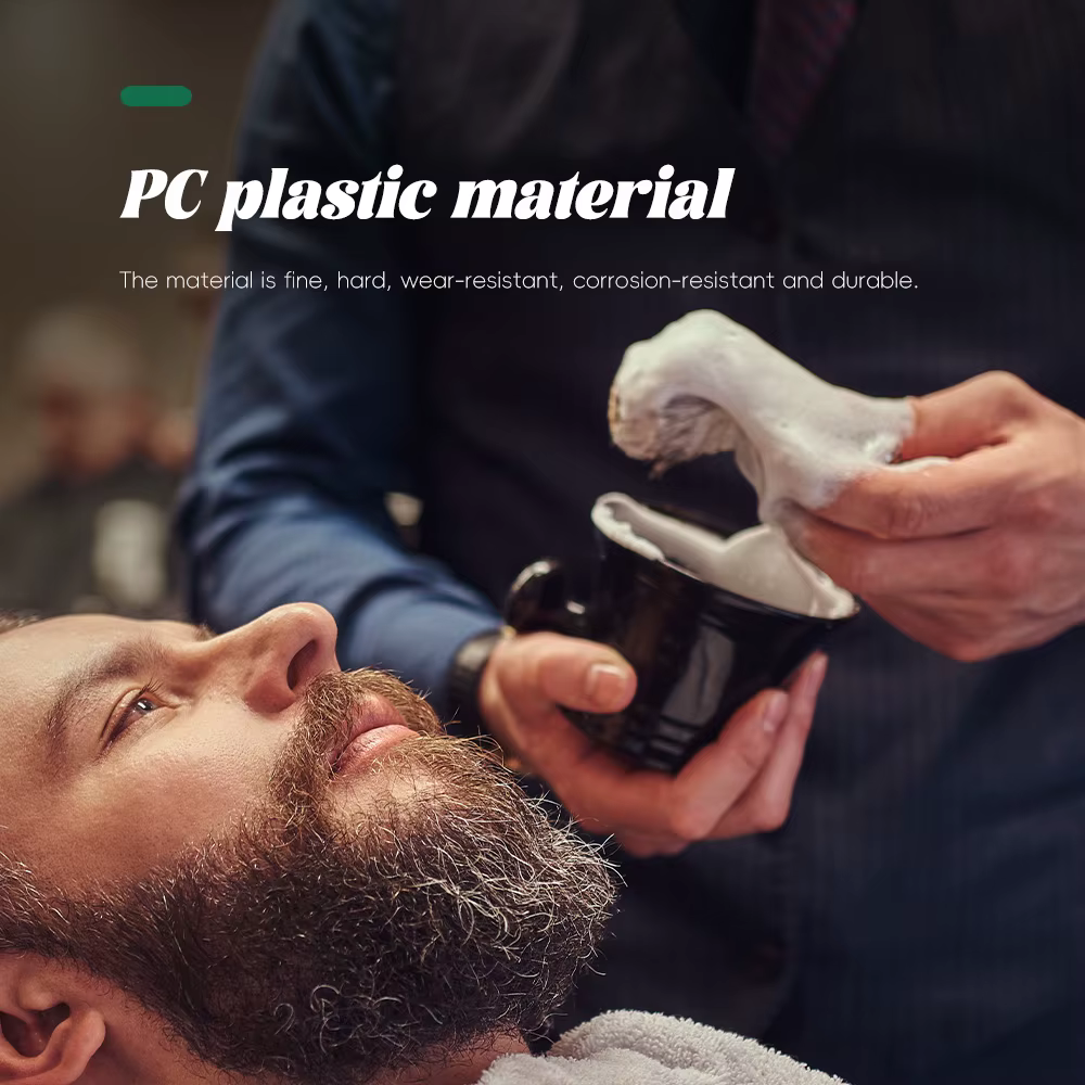 Ensemble de Rasage Vintage pour Hommes : Bol à Mousse en Céramique + Brosse à Barbe