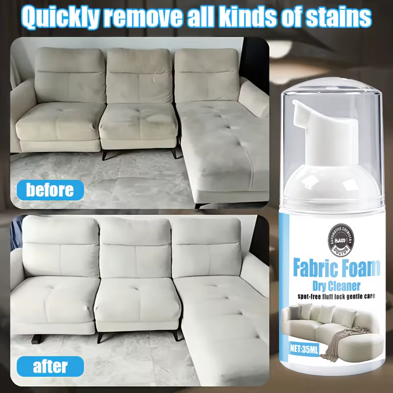 Nettoyant pour tissus en mousse, sans démontage, détachant, spray rafraîchissant pour canapé, tapis, matelas, siège de voiture, rembourrage, rénovateur de tissus pour la maison