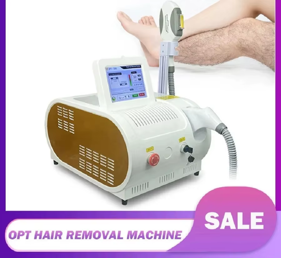 Machine d'épilation au laser IPL pour salon de beauté, épilation permanente professionnelle, Elight OPT, rajeunissement de la peau sans douleur