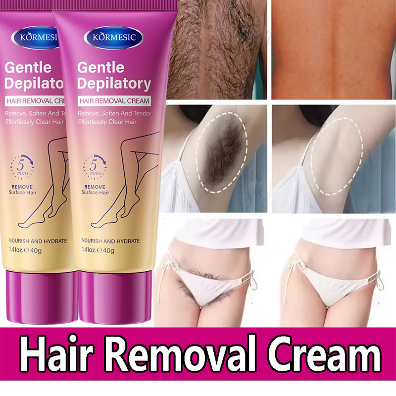 Crème dépilatoire permanente