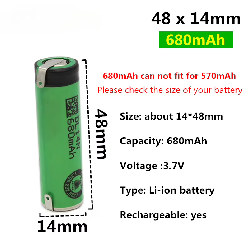 Rasoir 6300 6400 Batterie pour Philips Senso Touch