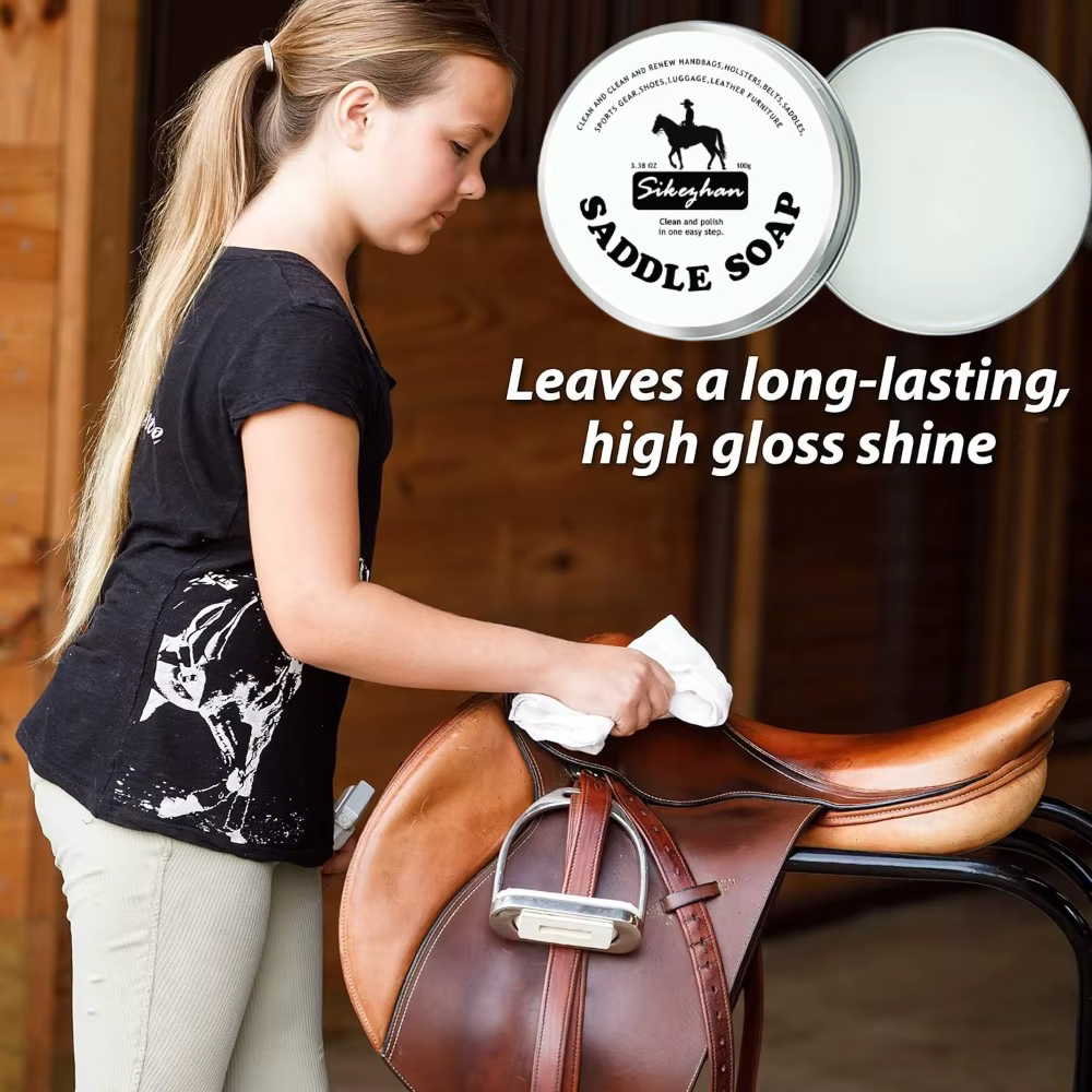 Crème de selle en cuir de qualité supérieure, revitalise et restaure, conditionnement en profondeur, imperméabilisation et rehausseur de brillance pour les punaises et les équipements de selle de chev