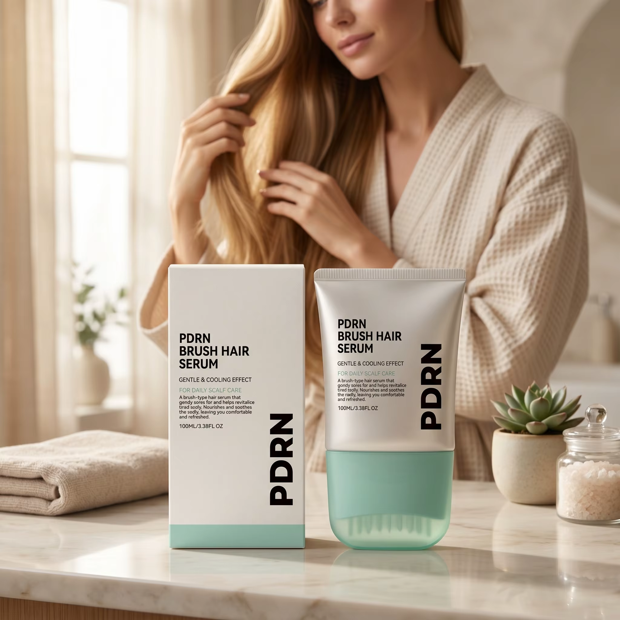 Sérum capillaire PDRN avec brosse intégrée