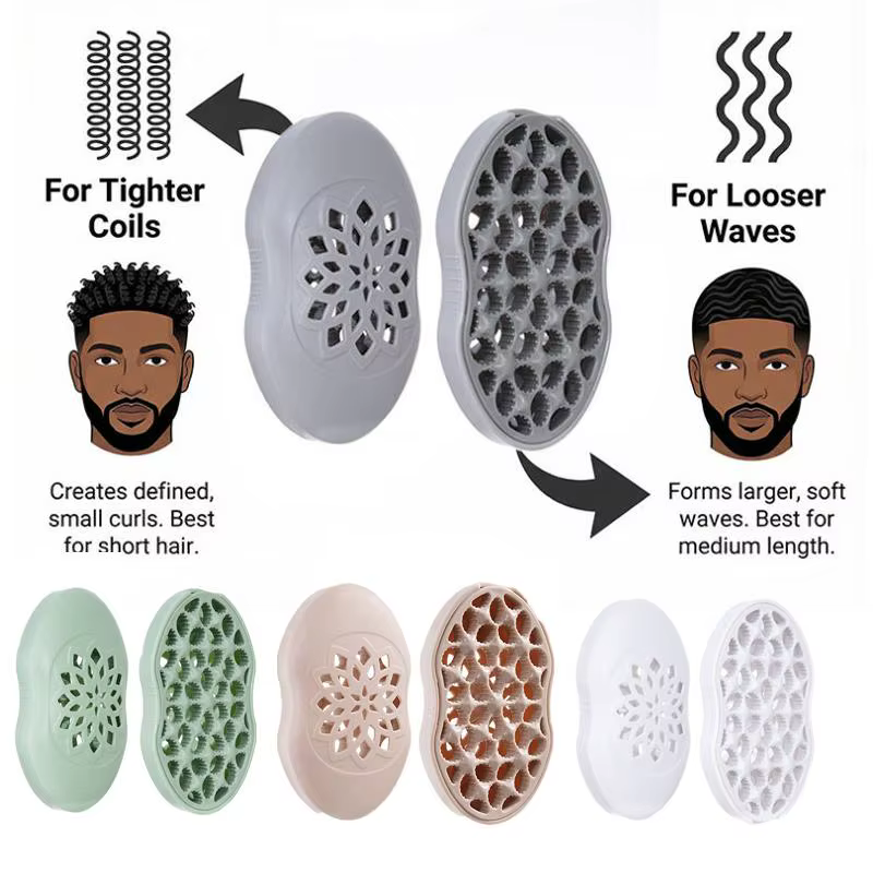 1 brosse professionnelle pour cheveux bouclés africains, outil de coiffure magique pour boucles, ondulations et dreadlocks, réutilisable, pour cheveux afro