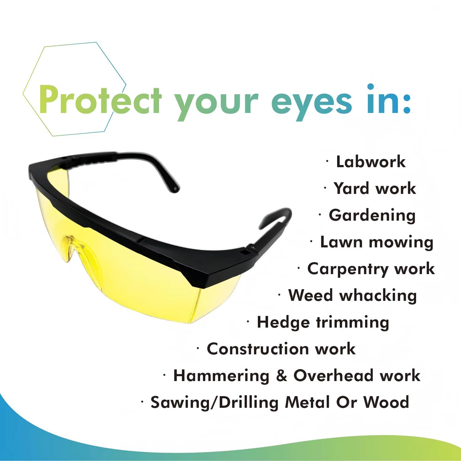 Lunettes de sécurité laser IPL 190-2000nm