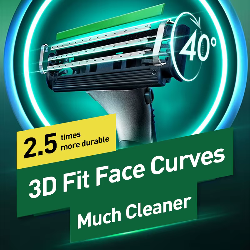 Gillette nouveau Vector 3D puissance rasoir lames flottantes rasage barbe Machine