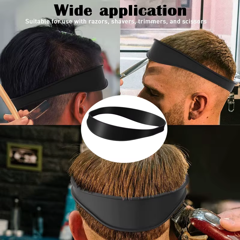 Modèle de rasage de coupe de cheveux en Silicone
