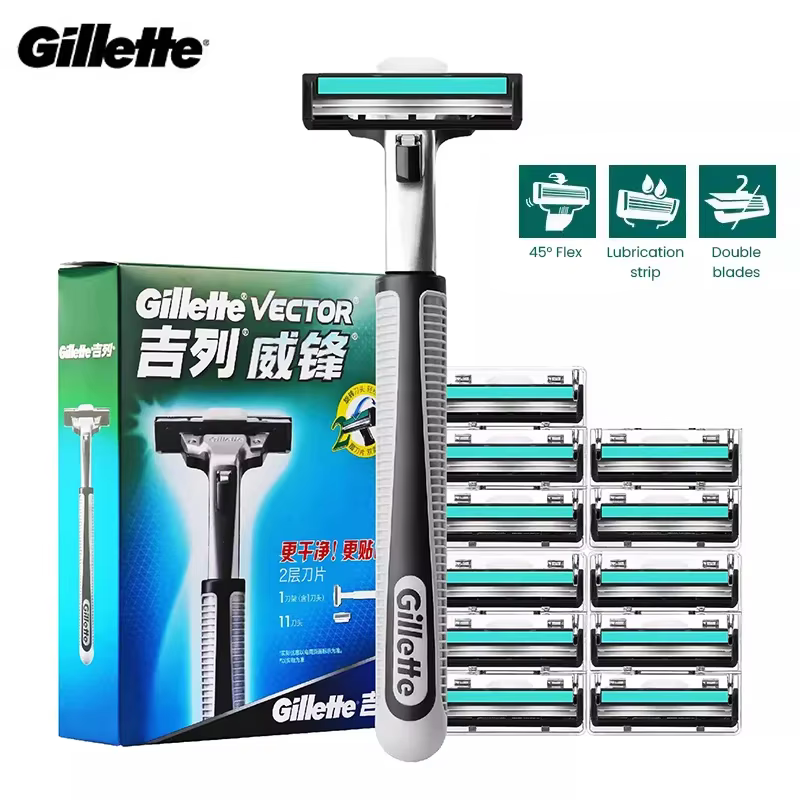Gillette Vector 2 ensemble de rasoir avec têtes