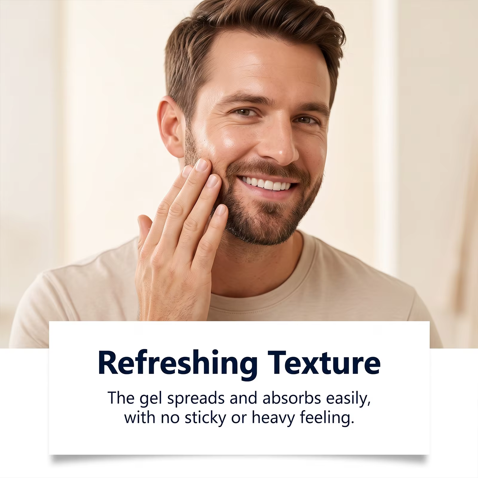 Gel hydratant pour barbe, après-rasage, 100g, propolis, apaise la peau sèche, usage quotidien en salon de coiffure