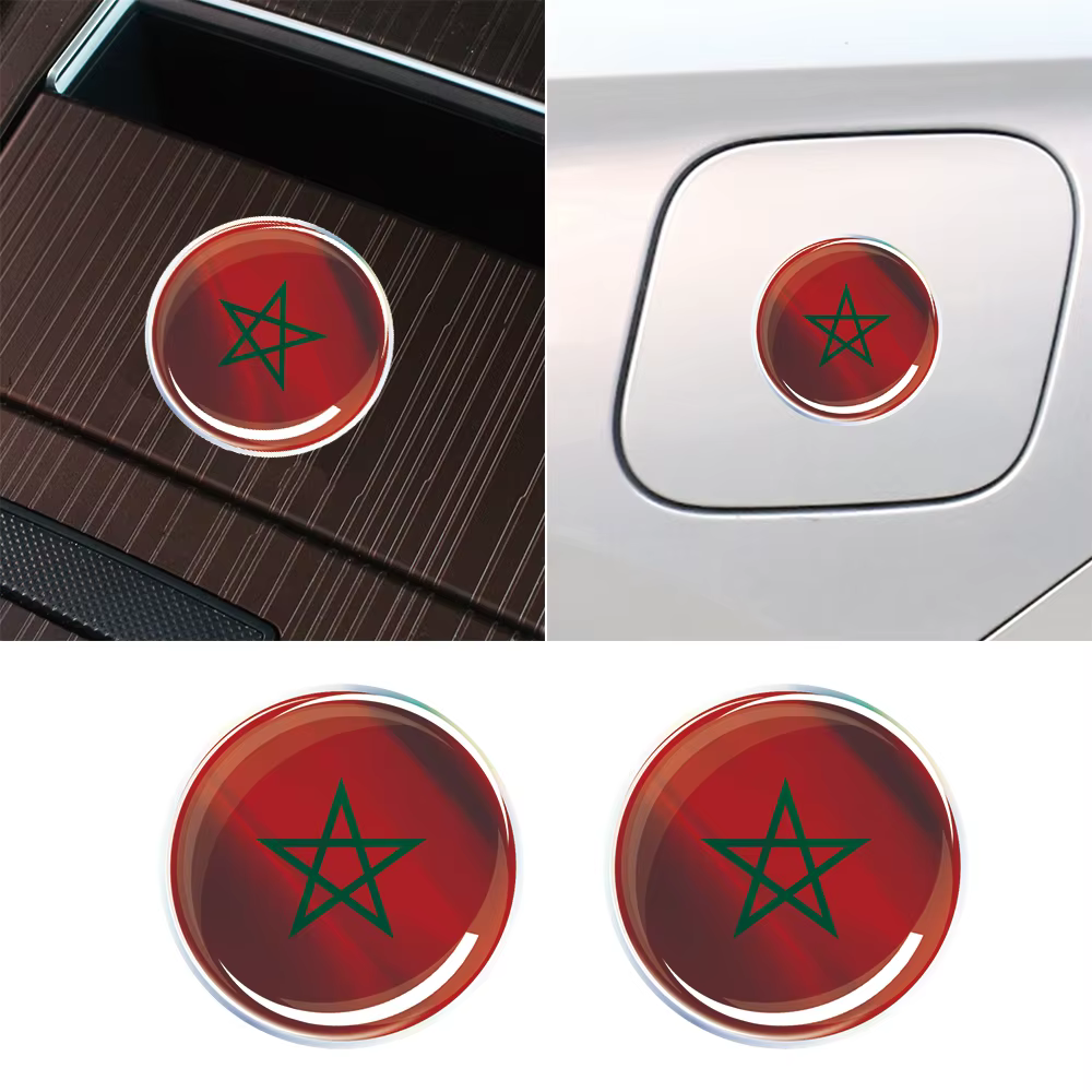 Autocollant de voiture en époxy Laser drapeau du Mozambique du mexique, autocollant 3D pour réservoir de moto, étui à autocollants, accessoires à forte adhérence