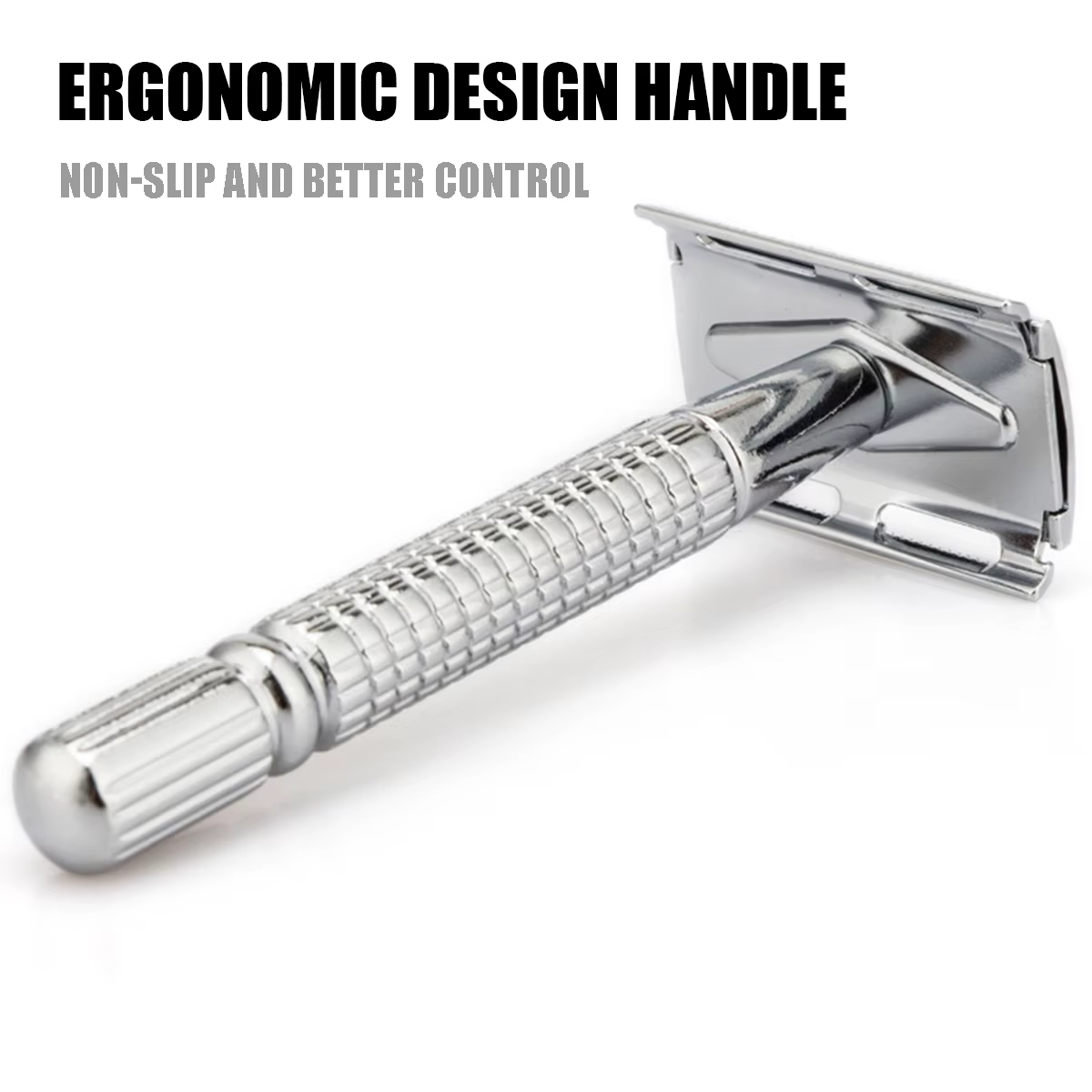 BAILI rasoir de sécurité classique Double bord avec 1 lame en platine pour hommes femmes barbe jambe main aisselle rasage humide BR131T