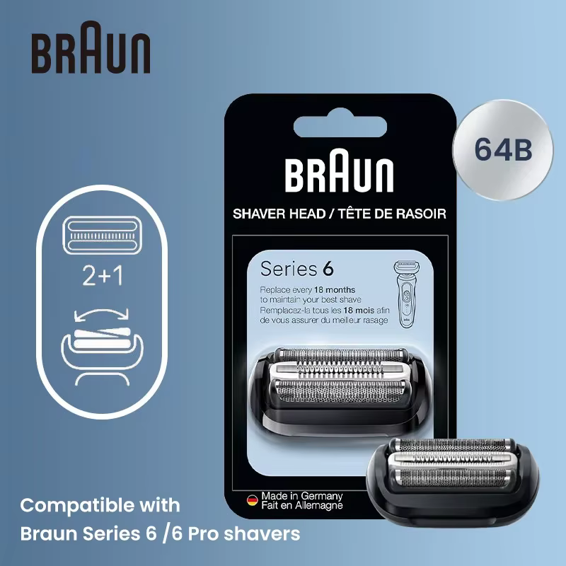 Braun 64B tête de rasoir sensible protection de la peau feuille coupe lame de rasage recharge