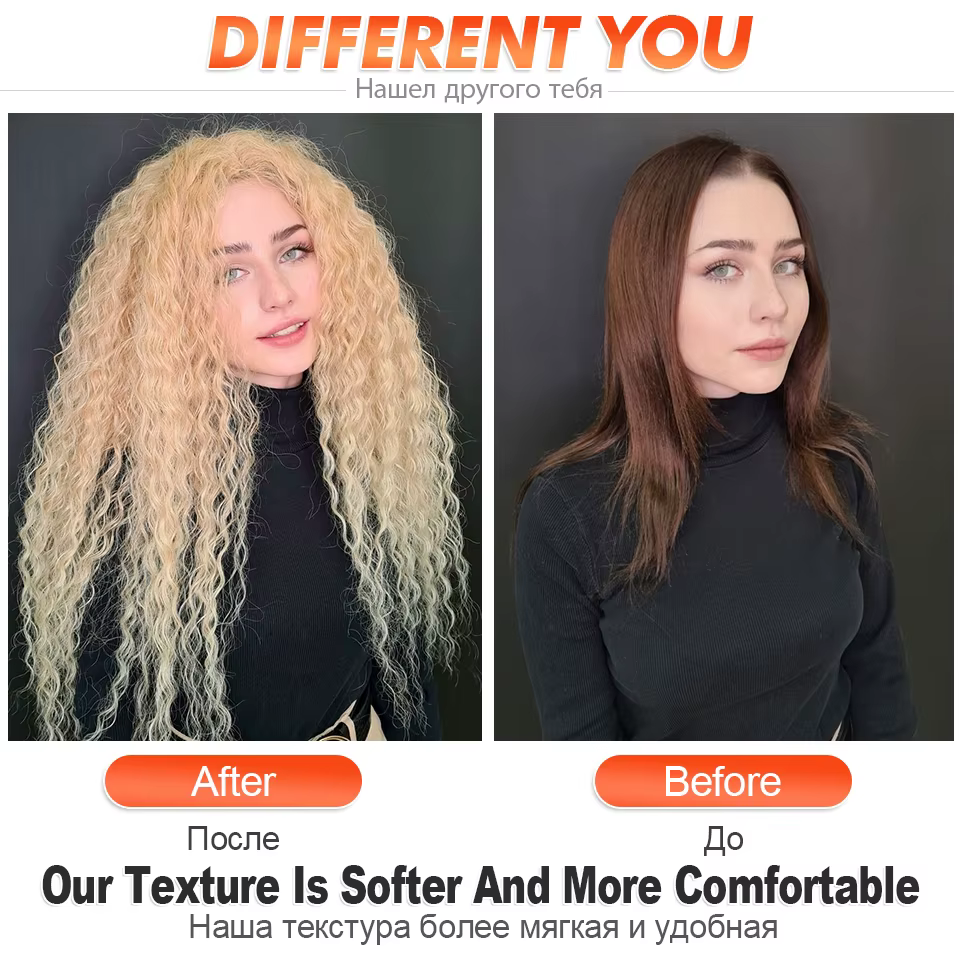 Ariel Curl cheveux vague d'eau torsion Crochet cheveux synthétiques Crochet tresses Ombre Blonde Afro boucles vague profonde tressage Extension de cheveux