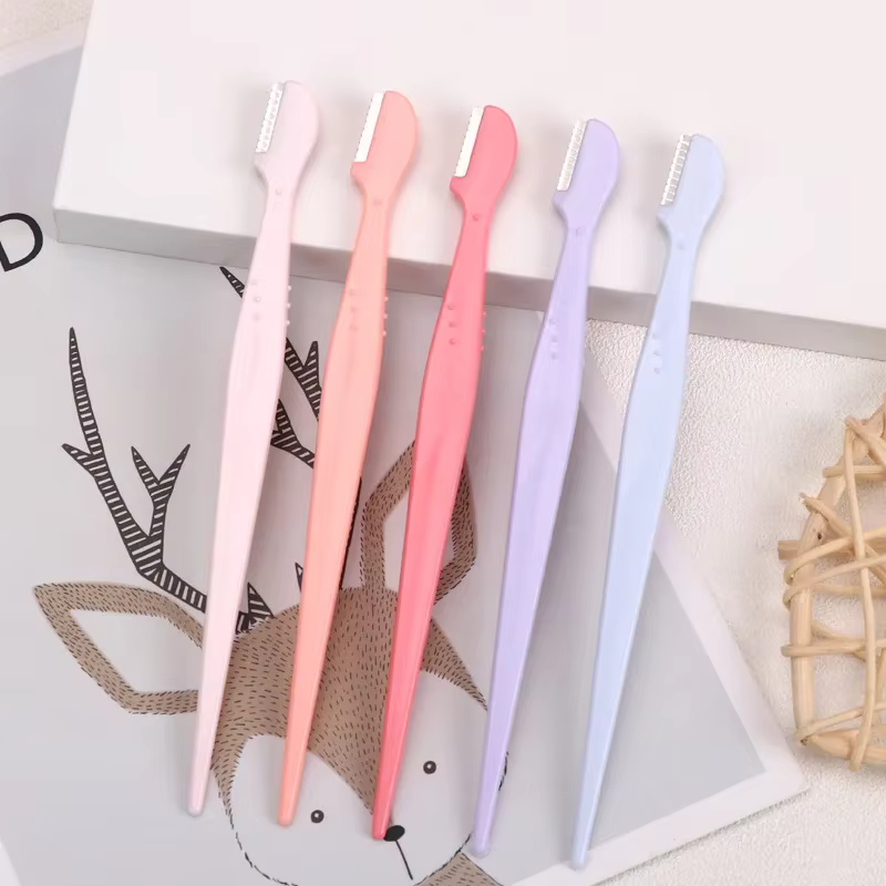 2/35 pièces Lames de rasoir portables pour sourcils et visage