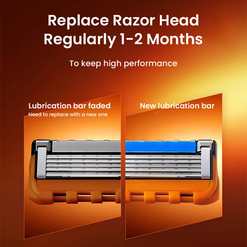 Gillette Razor Fusion 5 ProGlide rasoir avec 1 support magnétique 1 poignée 2/4/5 tête de rasoir de rechange Machine à raser manuelle de sécurité
