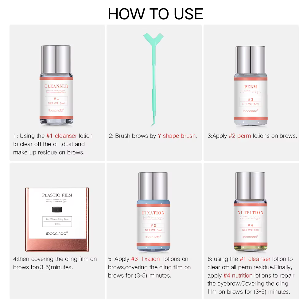 Kit de stratification des sourcils professionnel