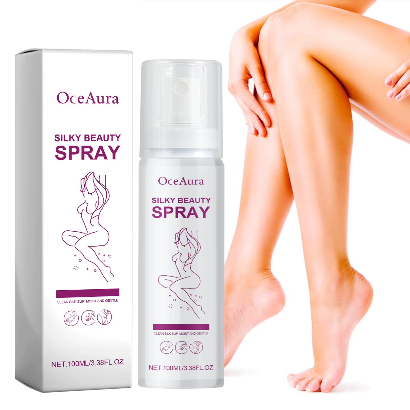 Spray d'épilation du corps inhibiteur de cheveux indolore aisselles jambe réduction